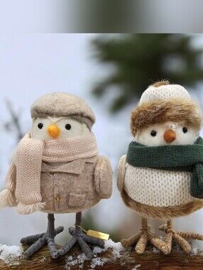 Pair of Winter Target Spritz Birds, Tahoe And Mepak